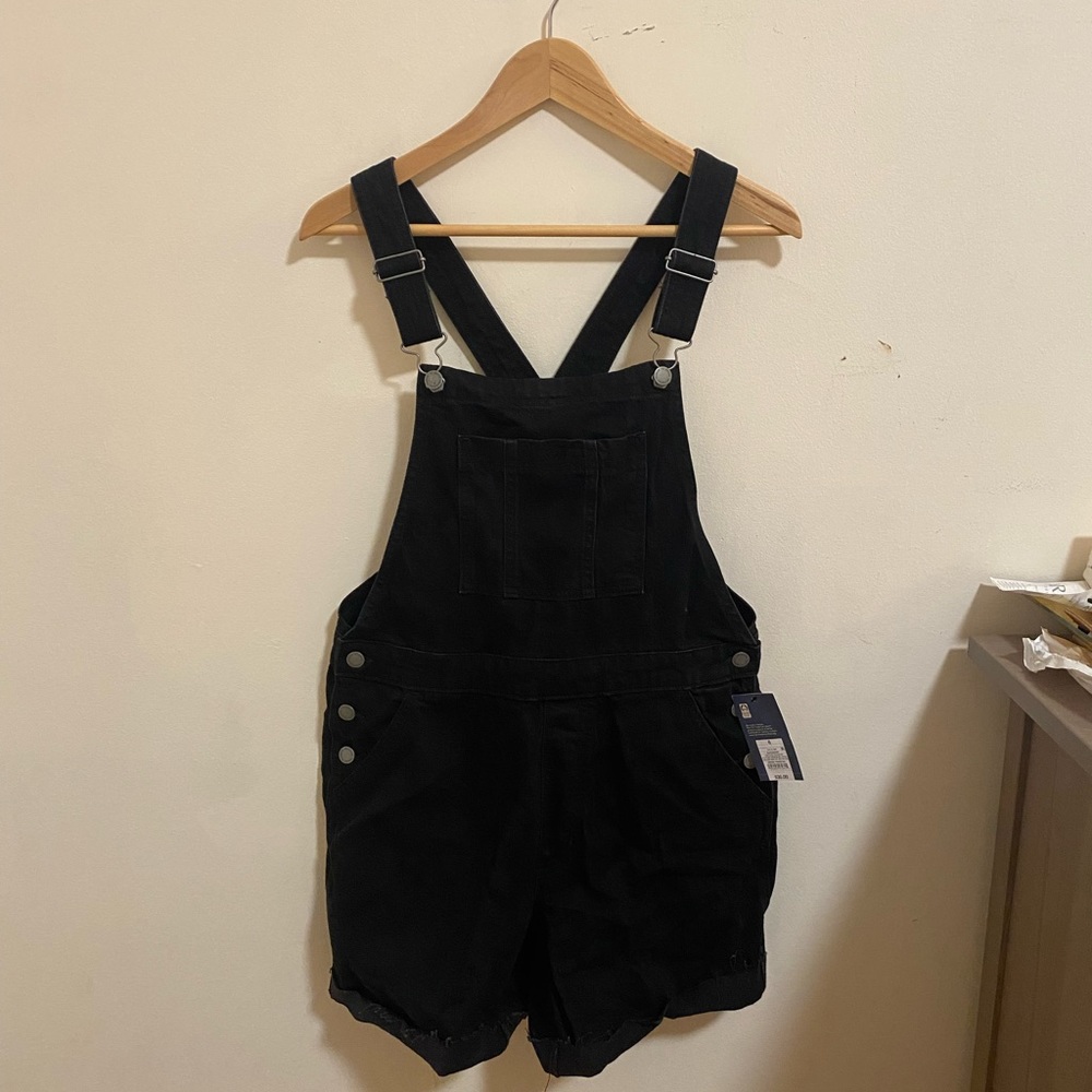 Target black denim overalls